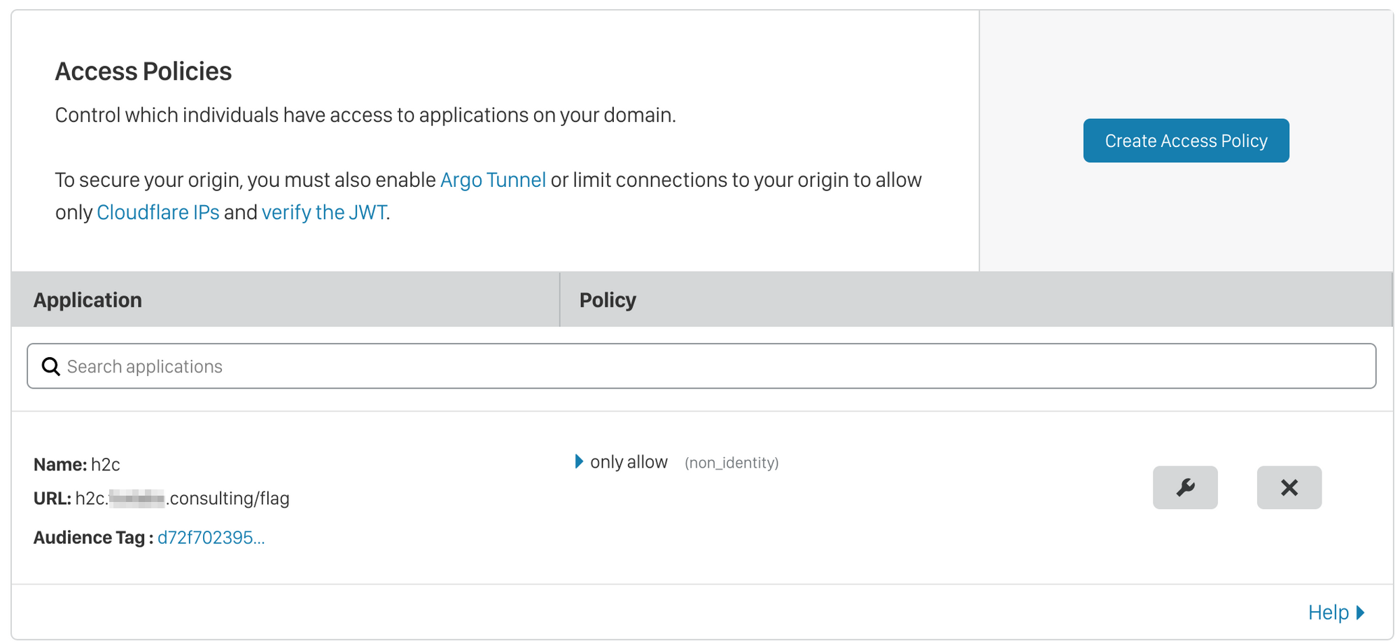 Cloudflare access policy control